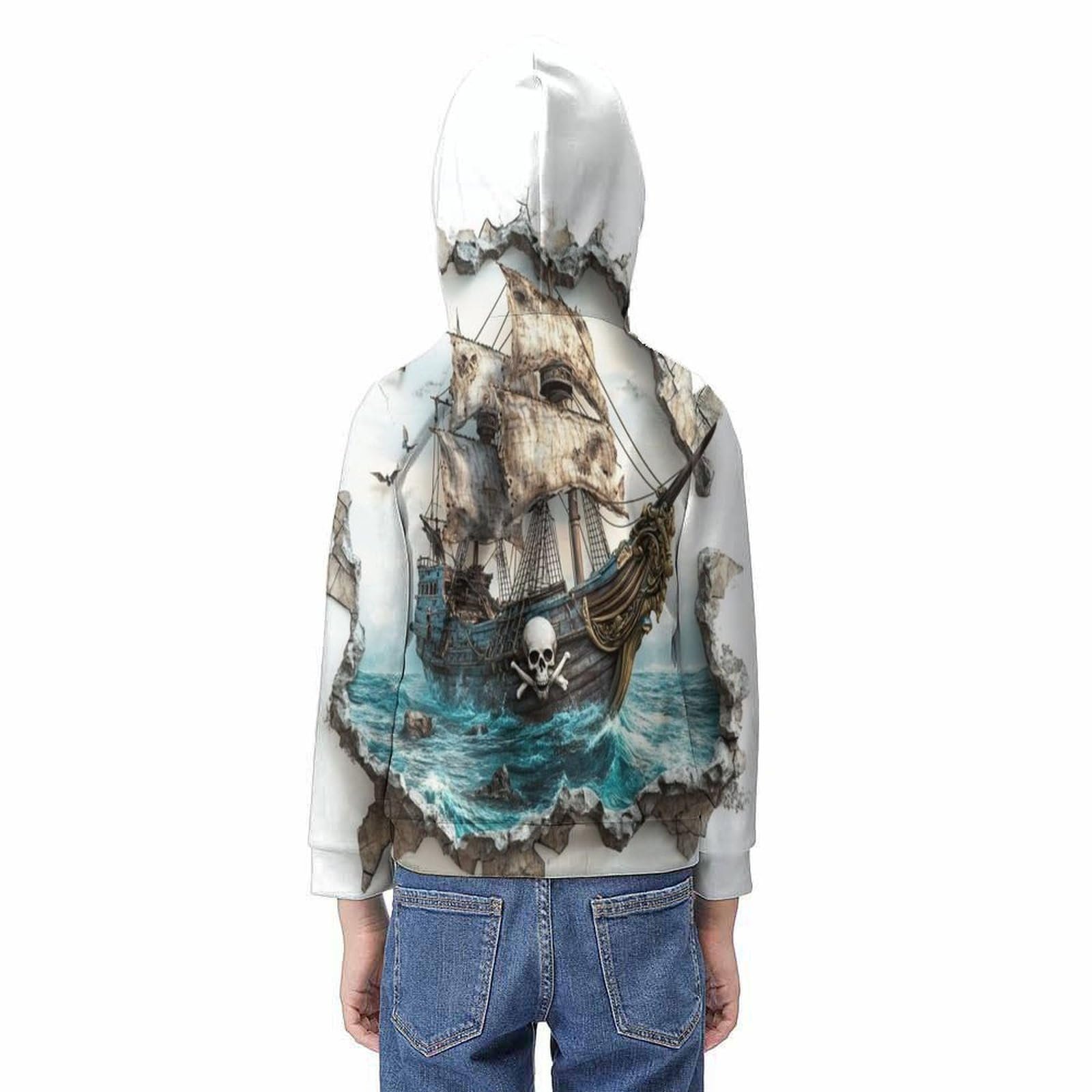 Худі KHHKJBVCE Лев Дитячий 3D Графічний Довгий Рукав з Кишенею, фото №6