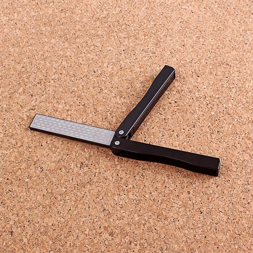 Точилка кишенькова складана алмазна зі стільниковою поверхнею Чорна, фото №9