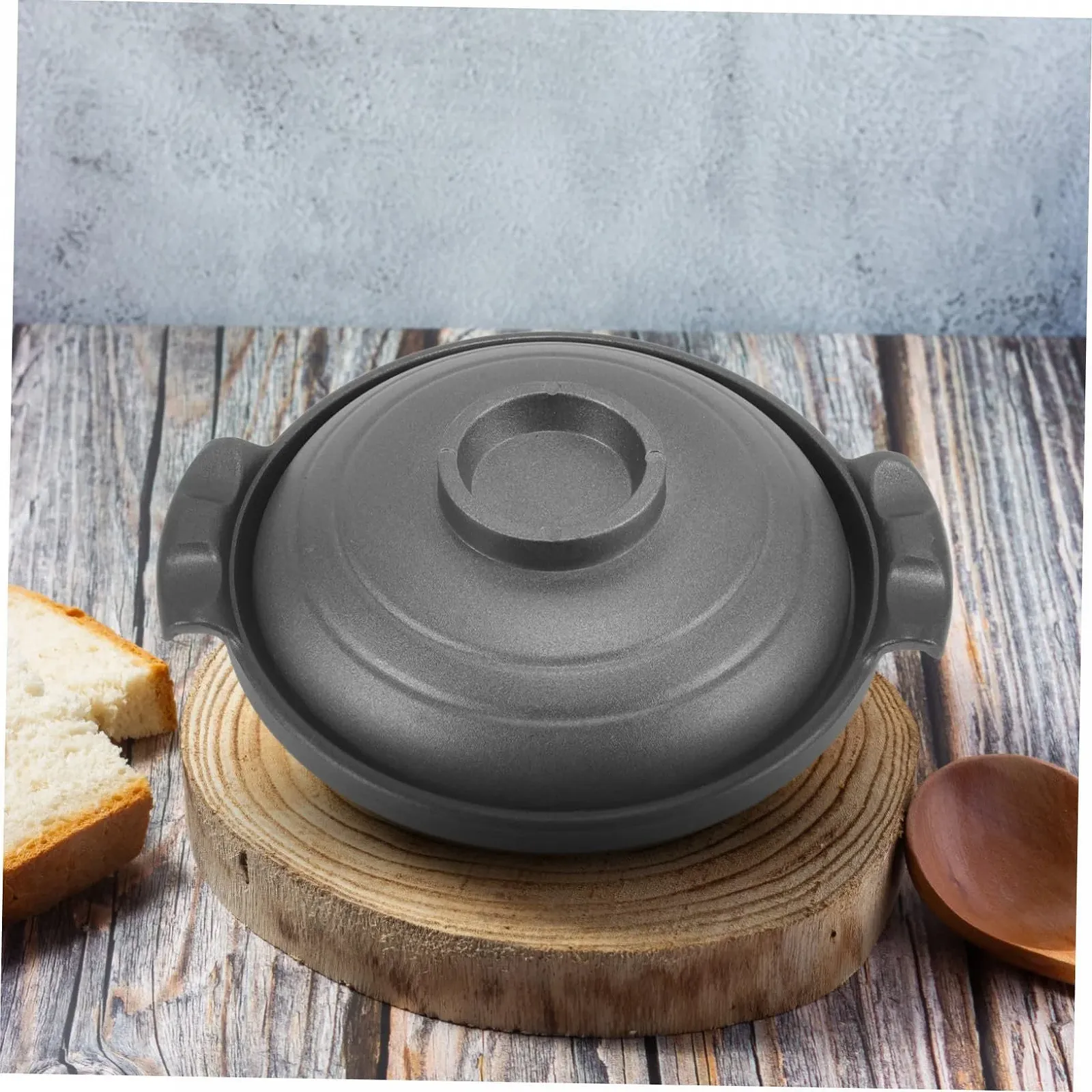 Кастрюля-кокотница Керамическая Термостойкая Равномерный нагрев Подходит для посудомоечной машины, фото №3