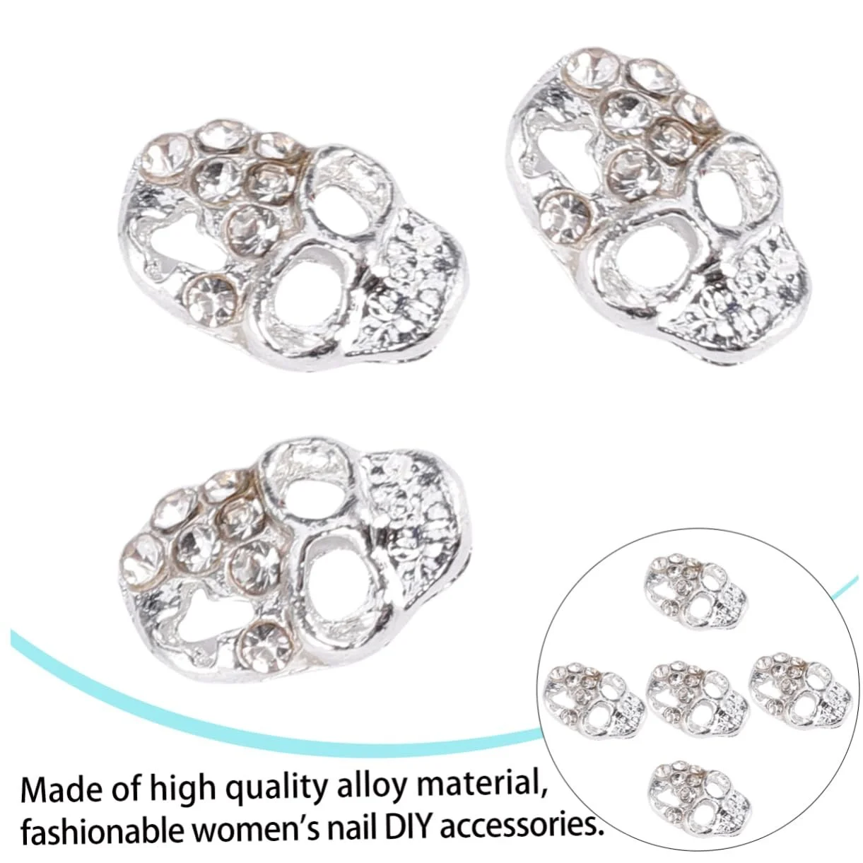 Наклейки для нігтів Самоцвіти для нігтів, білий колір, фото №6 Наклейки для нігтів Самоцвіти для нігтів, білий колір, фото №6