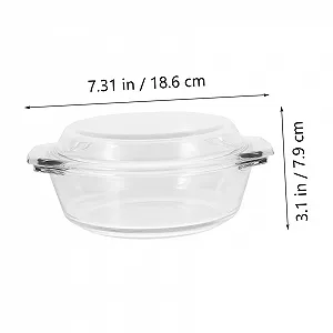 Форма для запекания Veemoon с крышкой стеклянная термостойкая synthetic.ua - Фото 1