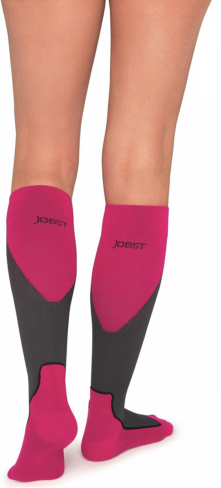 Спортивные носки JOBST Sports Running - Спортивная компрессия для мужчин и женщин - Помогает улучшить кровообращение - Мягкие, легкие и дышащие, Розовый, XL, фото №3