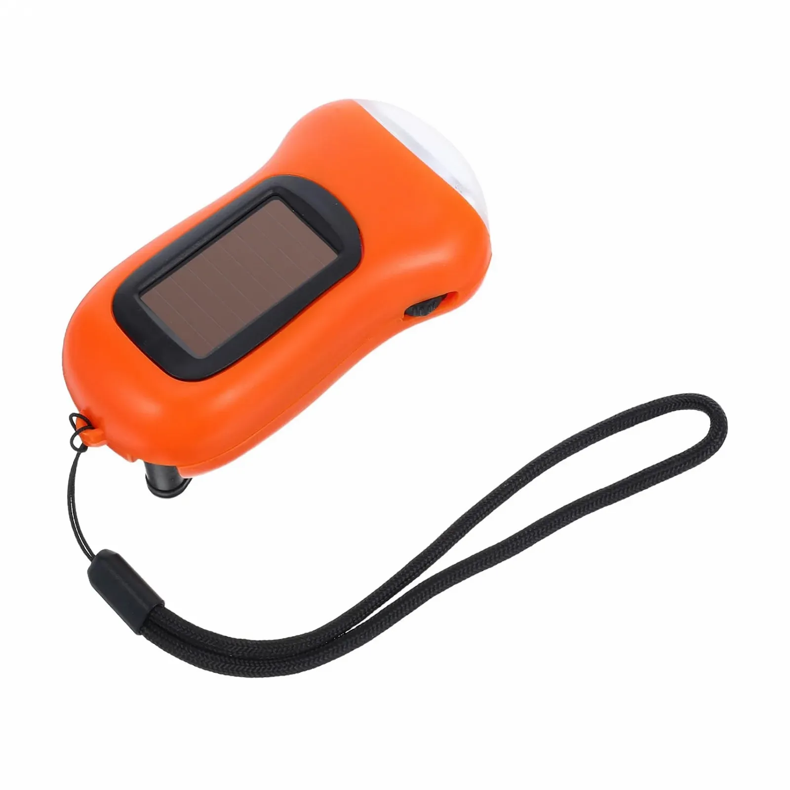 Ручний ліхтар на сонячній батареї NUOBESTY для активного відпочинку, надзвичайних ситуацій і дому, помаранчевий, фото №1