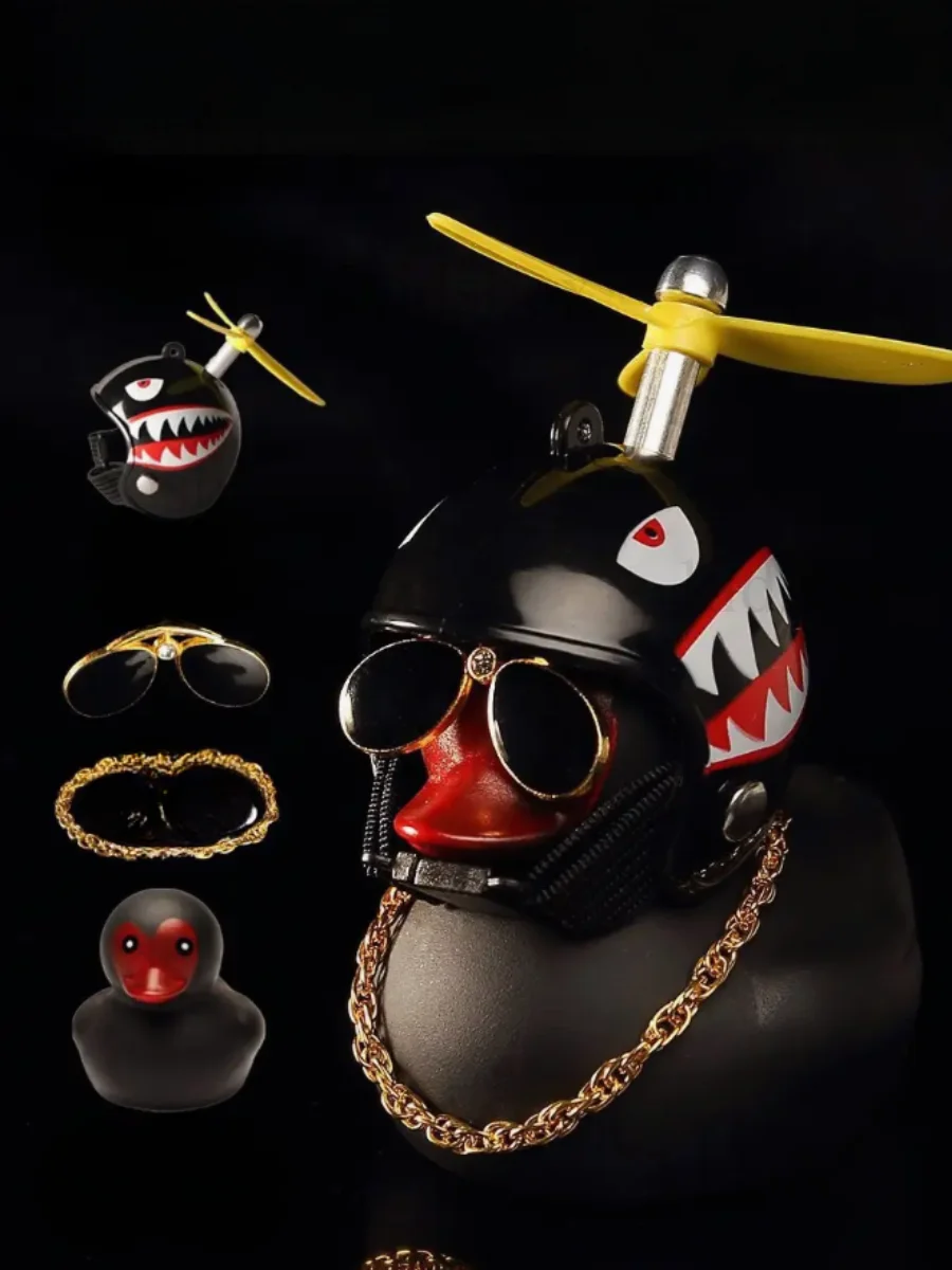 Аксессуар резиновая утка для автомобиля 9 см, фото №2