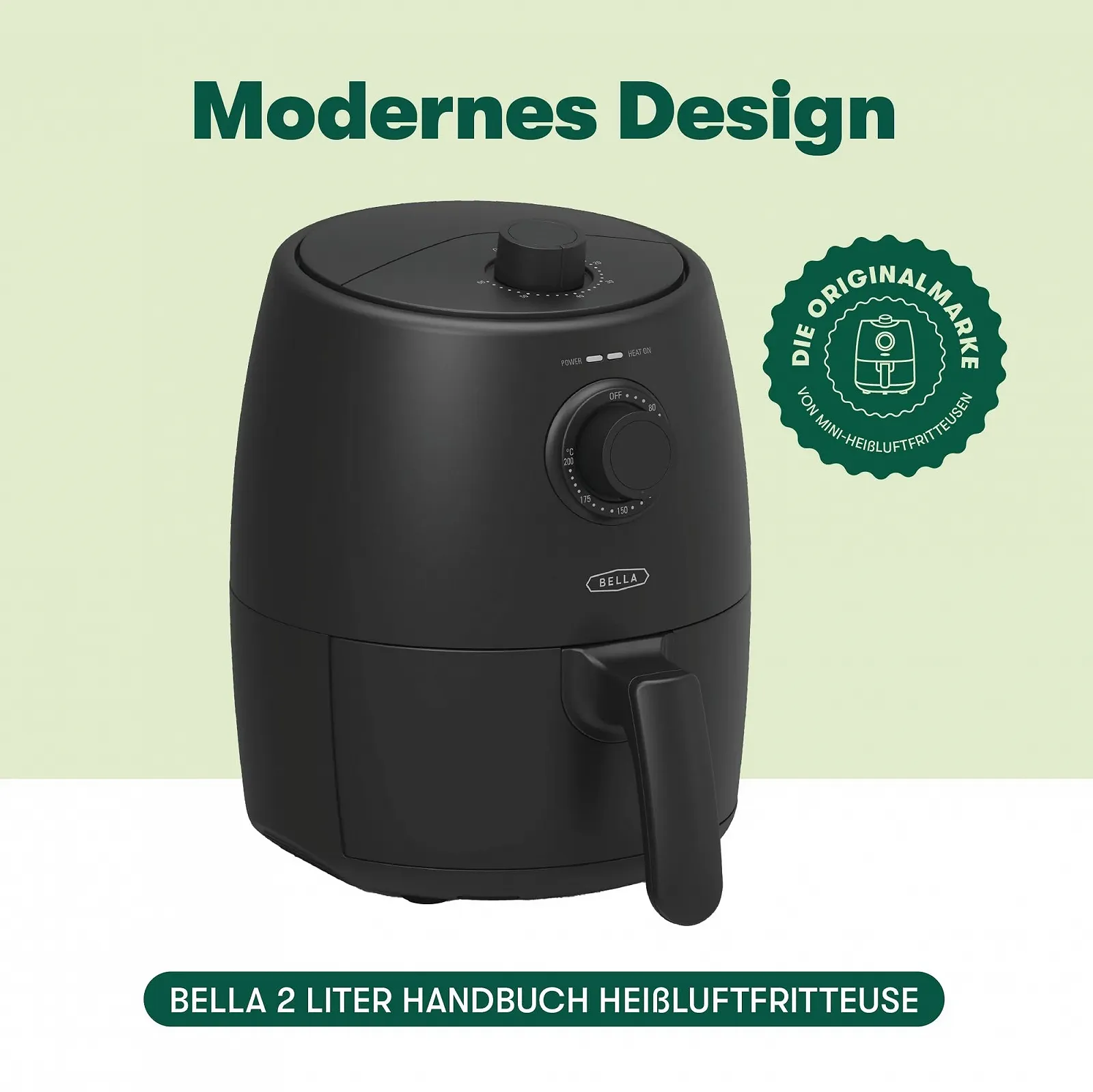 Мультипіч bella 1.9 L 5-в-1 Компактна мультипіч Антипригарне покриття Матовий чорний, фото №2 Мультипіч bella 1.9 L 5-в-1 Компактна мультипіч Антипригарне покриття Матовий чорний, фото №2
