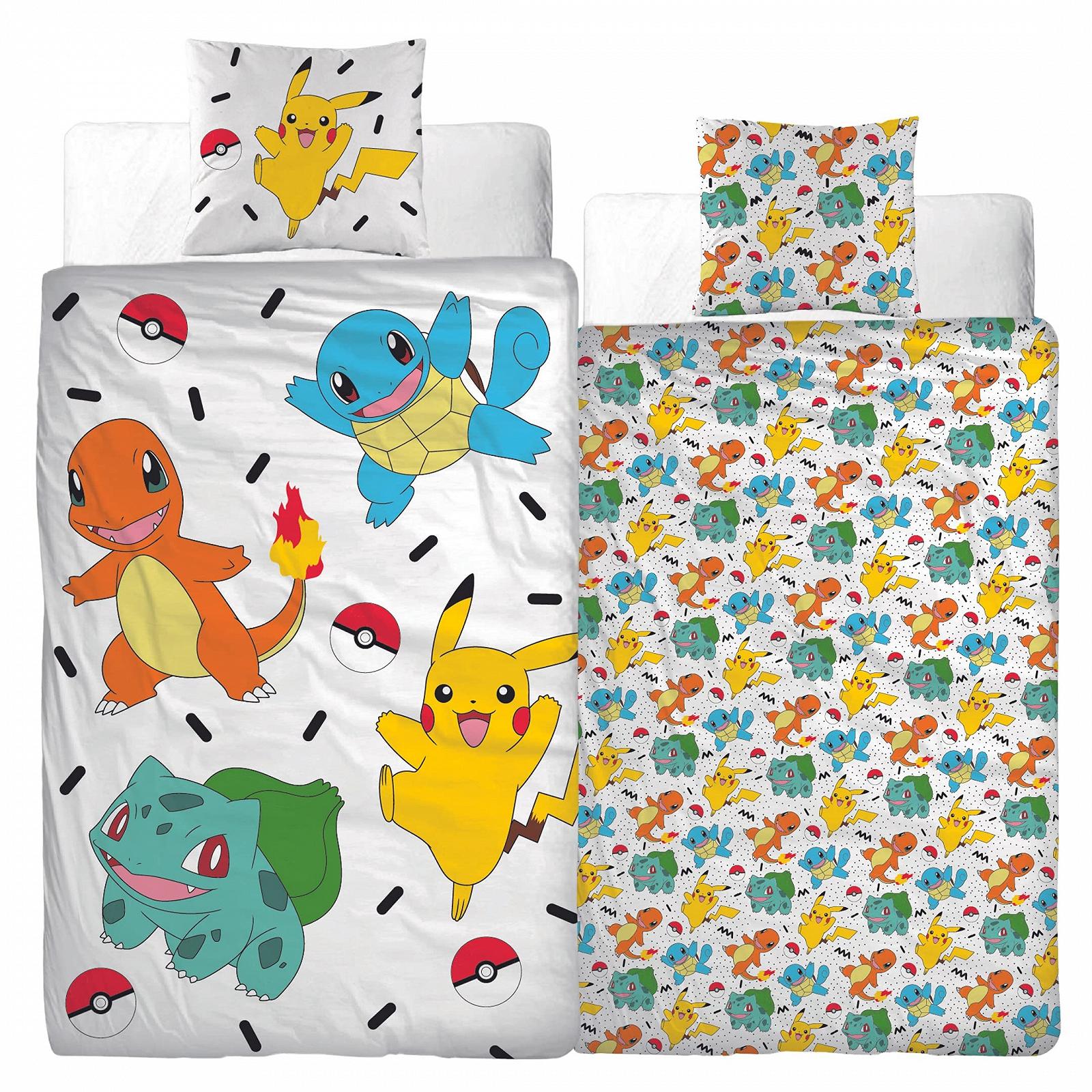 Постільна білизна Character World Pokemon 135 x 200 см + 80 x 80 см · Pokémon Pikachu & Friends Game · 100% бавовна · 2 предмети, фото №7