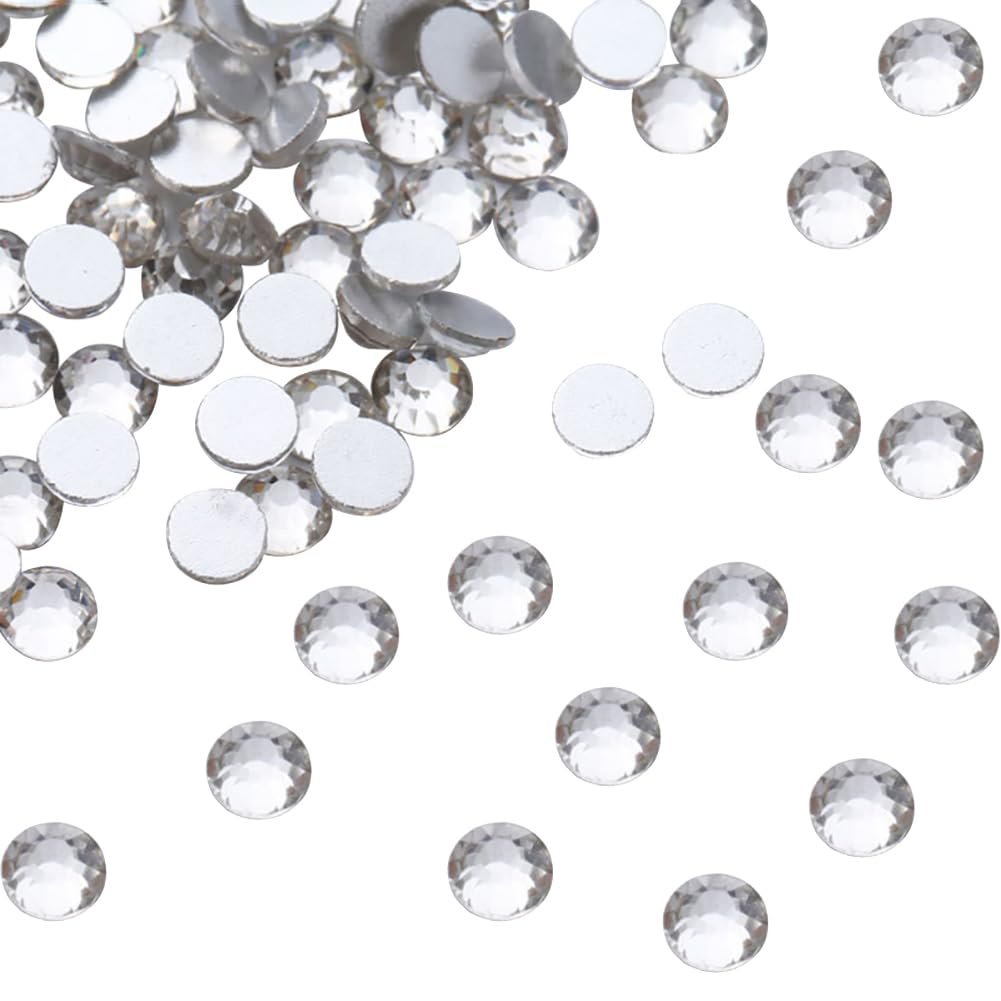 Стрази Скло Плоскі Круглі 2.7-2.8 мм Білий, 1440 шт, фото №1