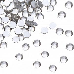 Стрази Скло Плоскі Круглі 2.7-2.8 мм Білий, 1440 шт - Фото 1