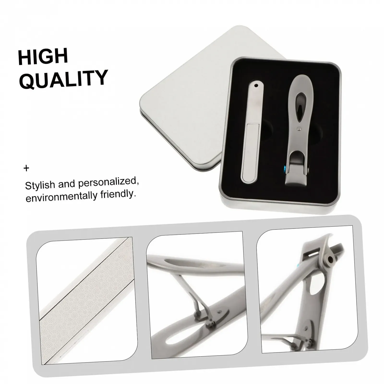 Набір інструментів для догляду за нігтями WRITWAA 2 шт.  Компактний і міцний, фото №4