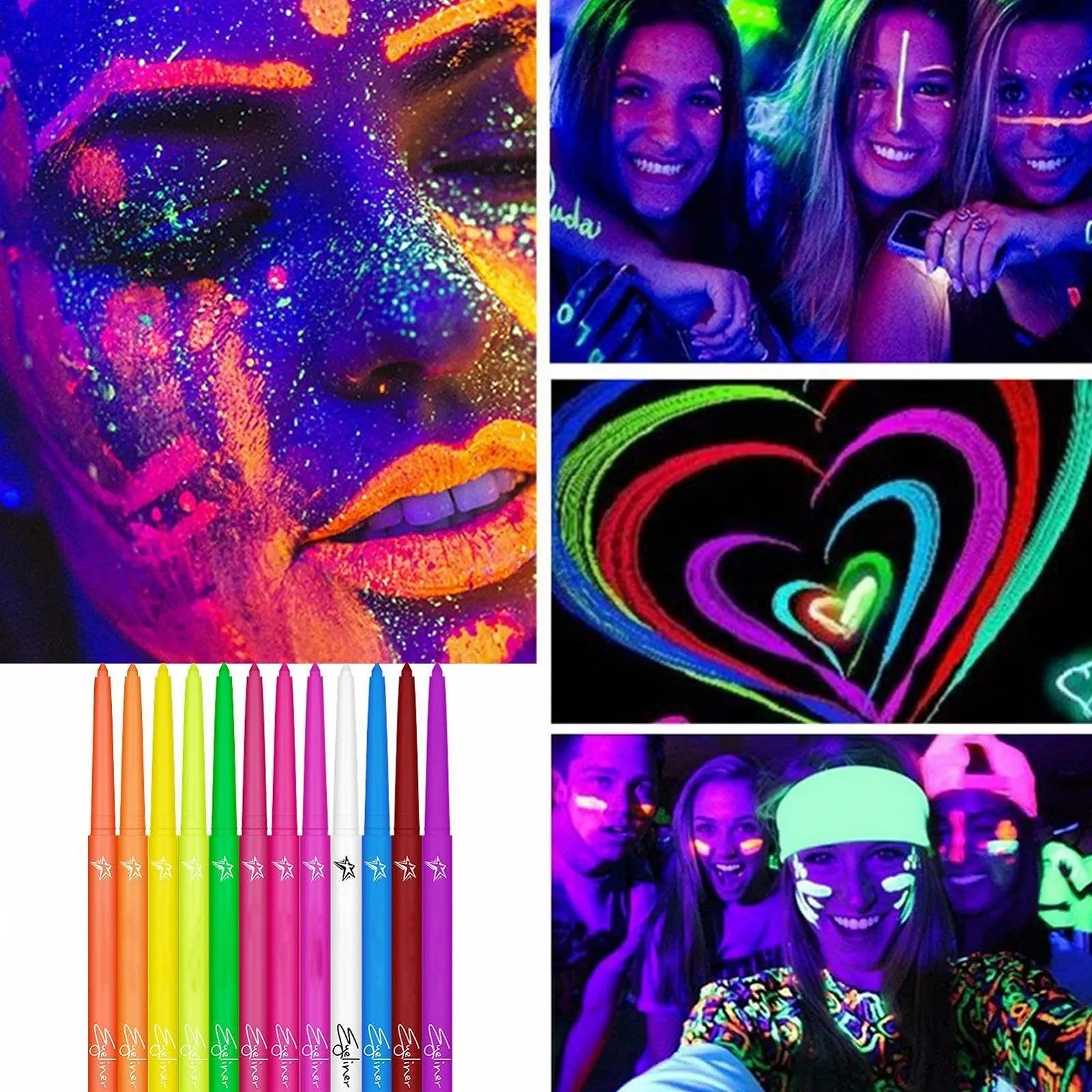 Карандаш для глаз Fravsiu Цветный Набор 12 цветов, фото №4