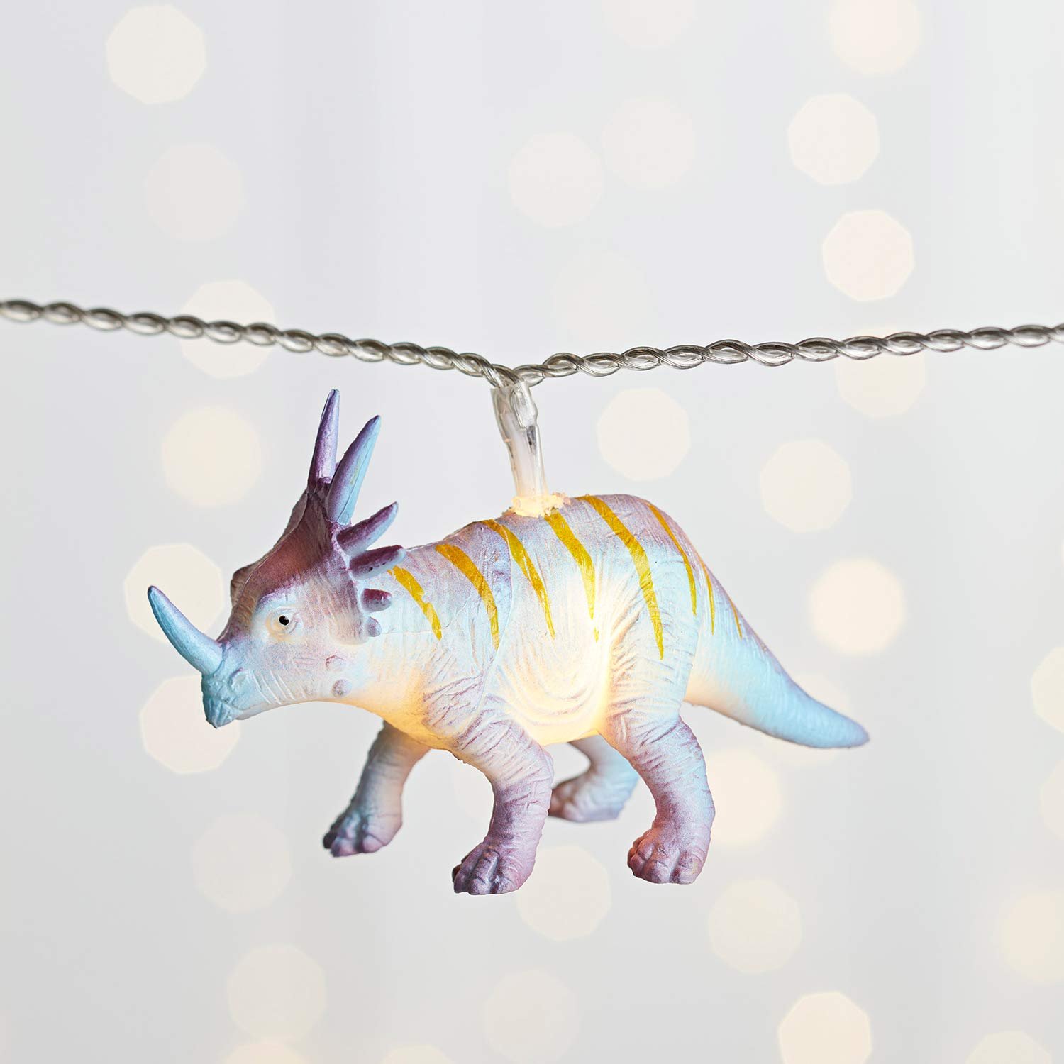 Гірлянда Lights4fun LED Динозаври 12 LED на батарейках з таймером, фото №4