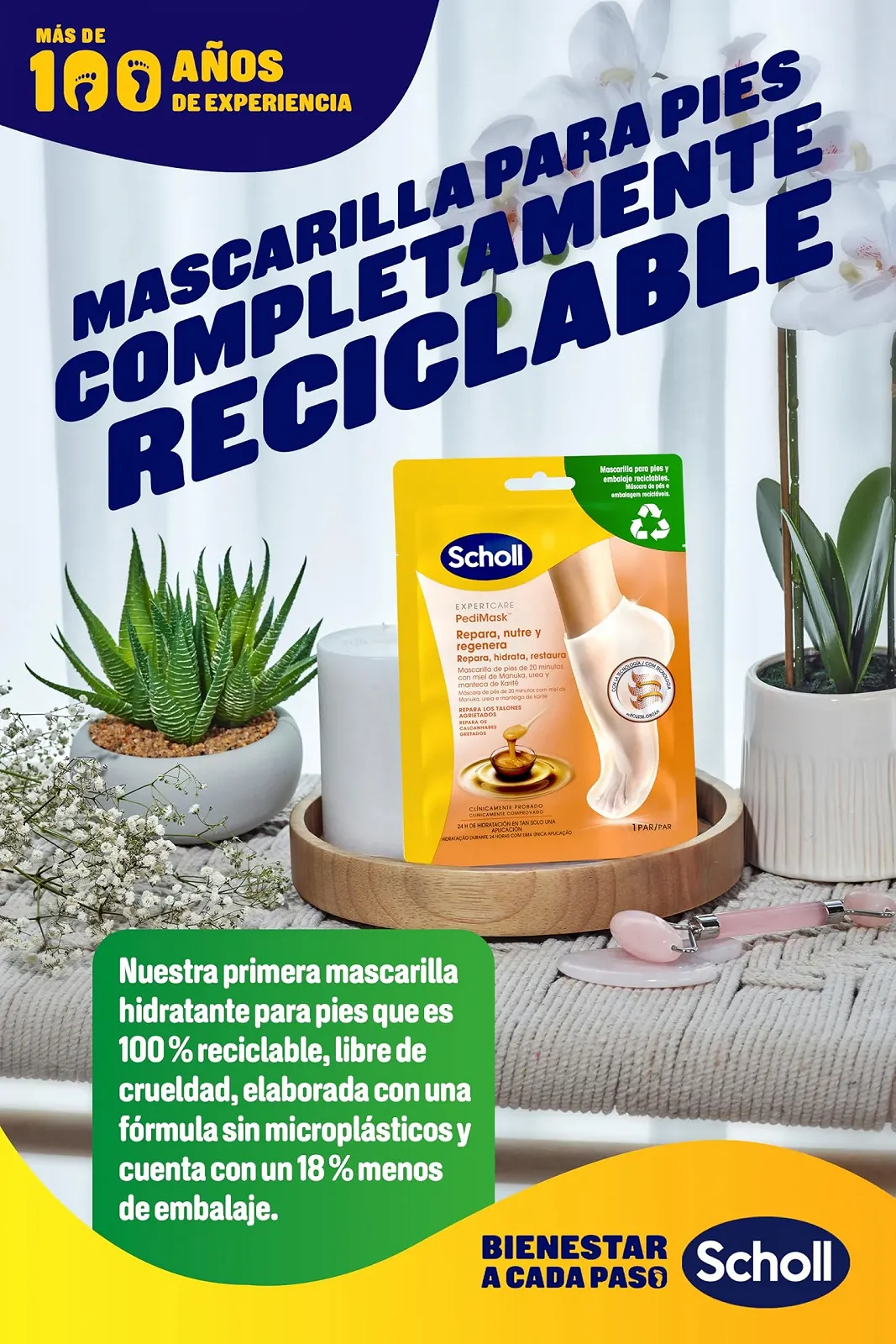 Маска для ног Scholl PediMask PediMask для мягкости стоп с медом манука Глубокое увлажнение, фото №5