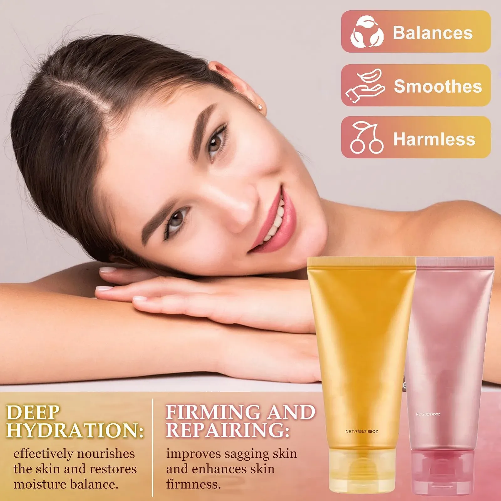 Маска Collagen + Маска з куркумою, глибоке зволоження, зменшує зморшки, з 2 пензликами, фото №5