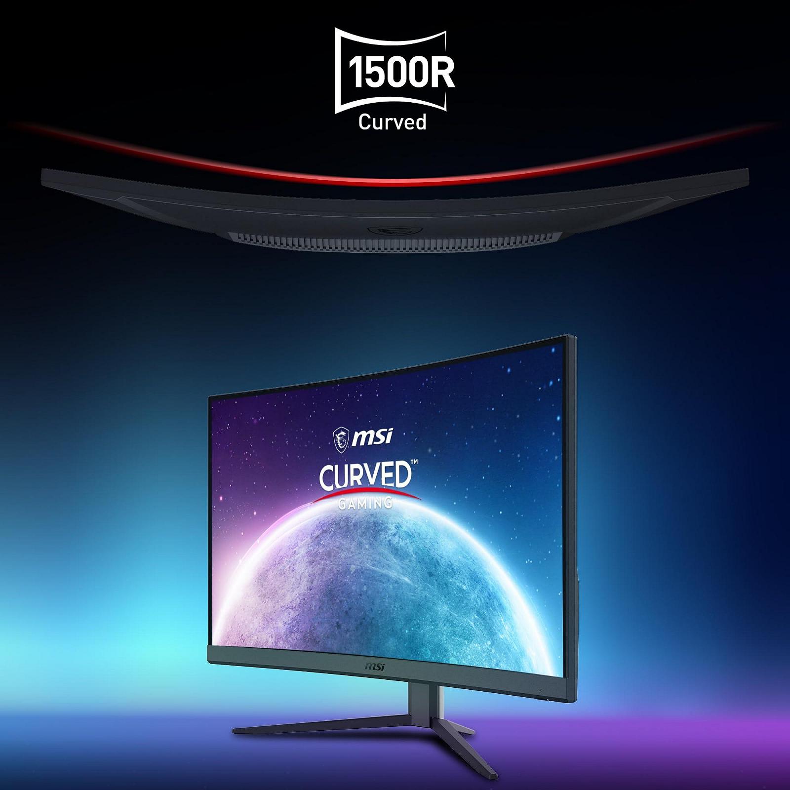 Монітор MSI G27CQ4DE E2 27 дюймів Ігровий WQHD Кривий 1500R 170 Гц 1ms VA HDR Готовий FreeSync Premium HDMI 2.0b Чорний, фото №2