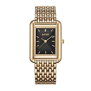 Часы Burker Watches Chloe Золотой Белый - Квадратные женские часы 28 мм - Фото 1