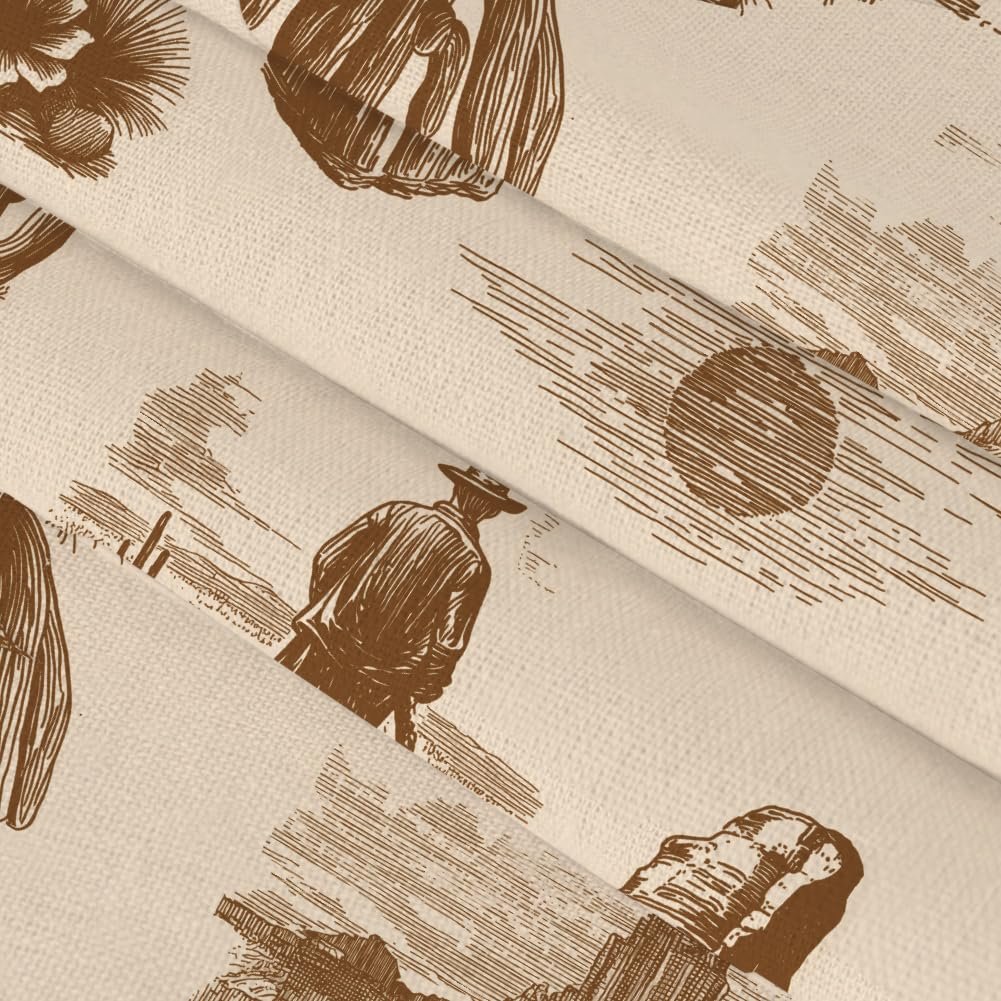 Дорожка на стіл SUPERDANT Sketch Western Cactus Cowboy 183 x 33 см, фото №4