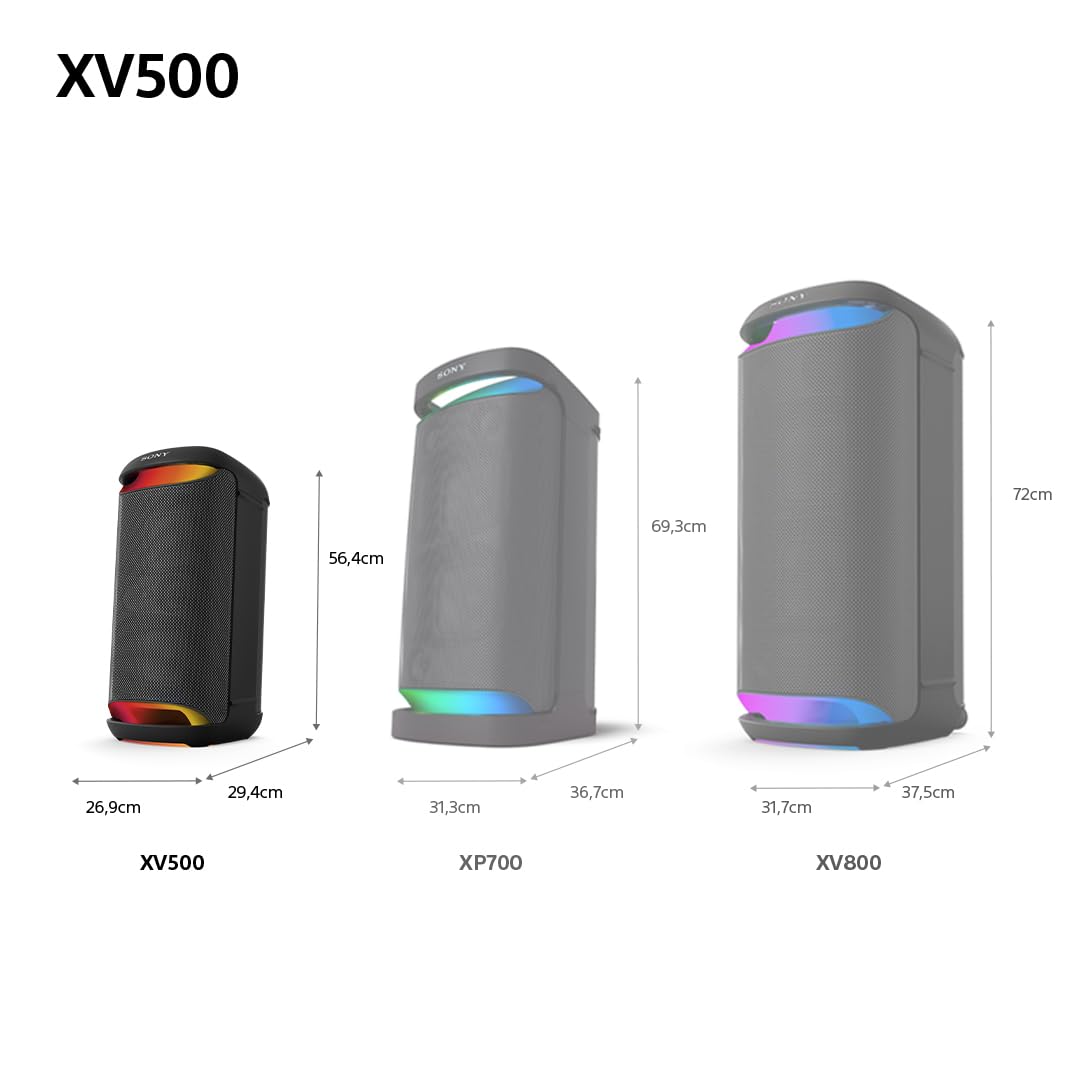 Портативная колонка Sony SRS-XV500 Черная, фото №6