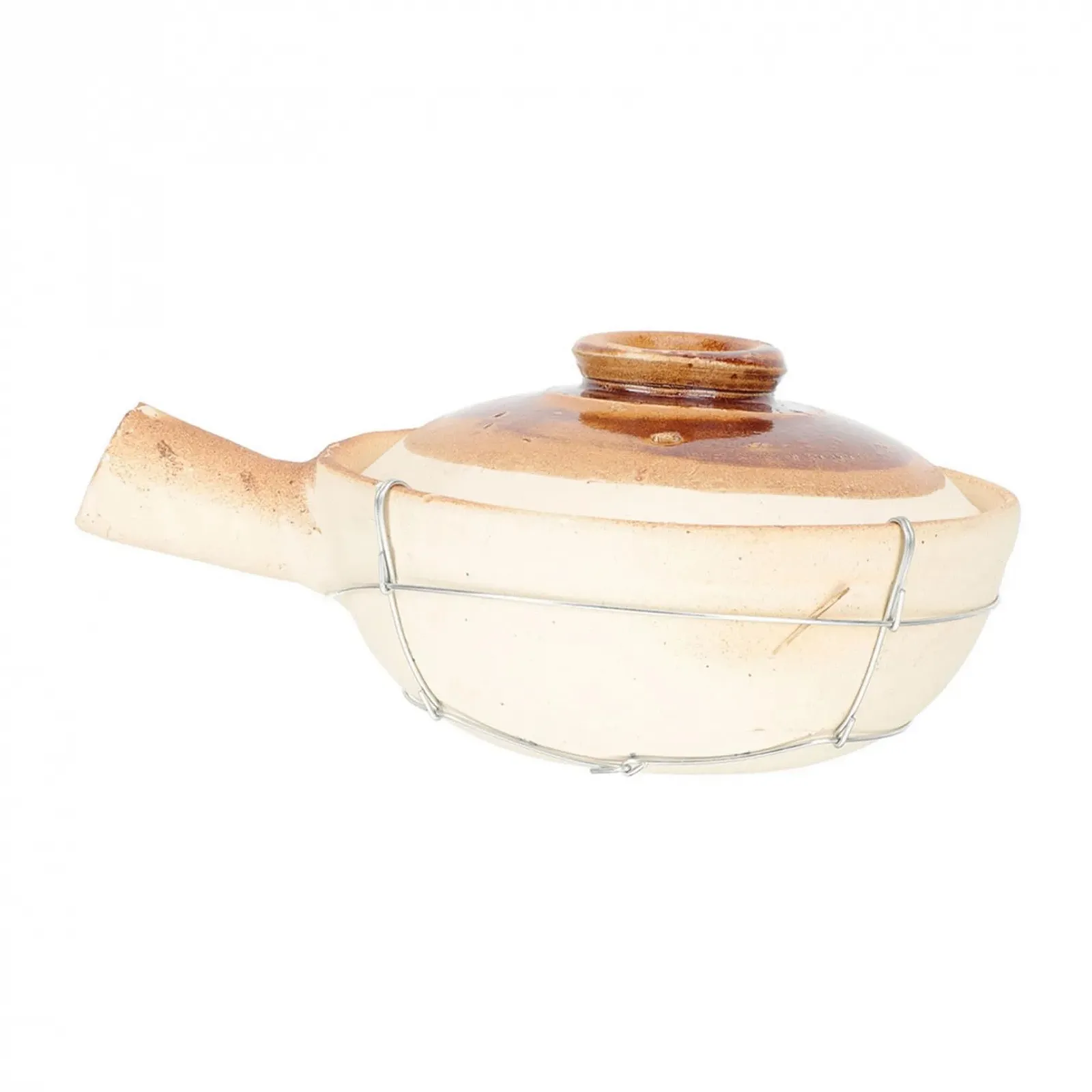 Кастрюля-сотейник глиняная с ручкой термостойкая антипригарная для плиты, фото №1