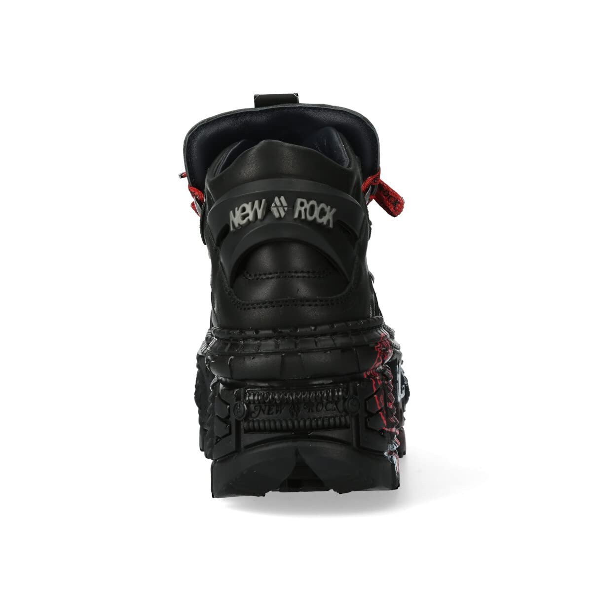 Черевики New Rock M.WALL106-C9 Унісекс Червоні Шнурки Чорні Шкіряні Унісекс, фото №5 Черевики New Rock M.WALL106-C9 Унісекс Червоні Шнурки Чорні Шкіряні Унісекс, фото №5