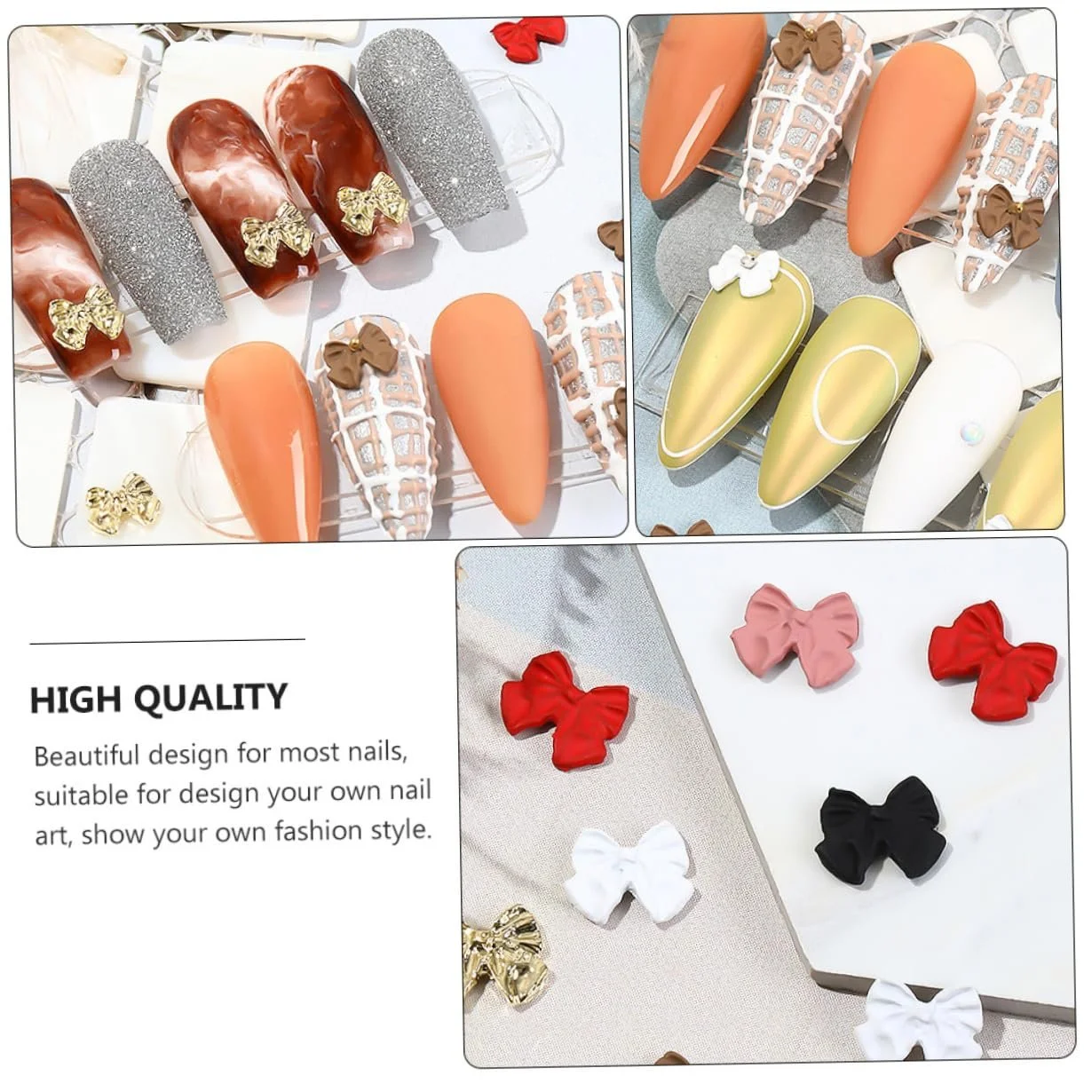 Прикраса для нігтів Garneck Mattierte Schleife 35 шт., фото №5