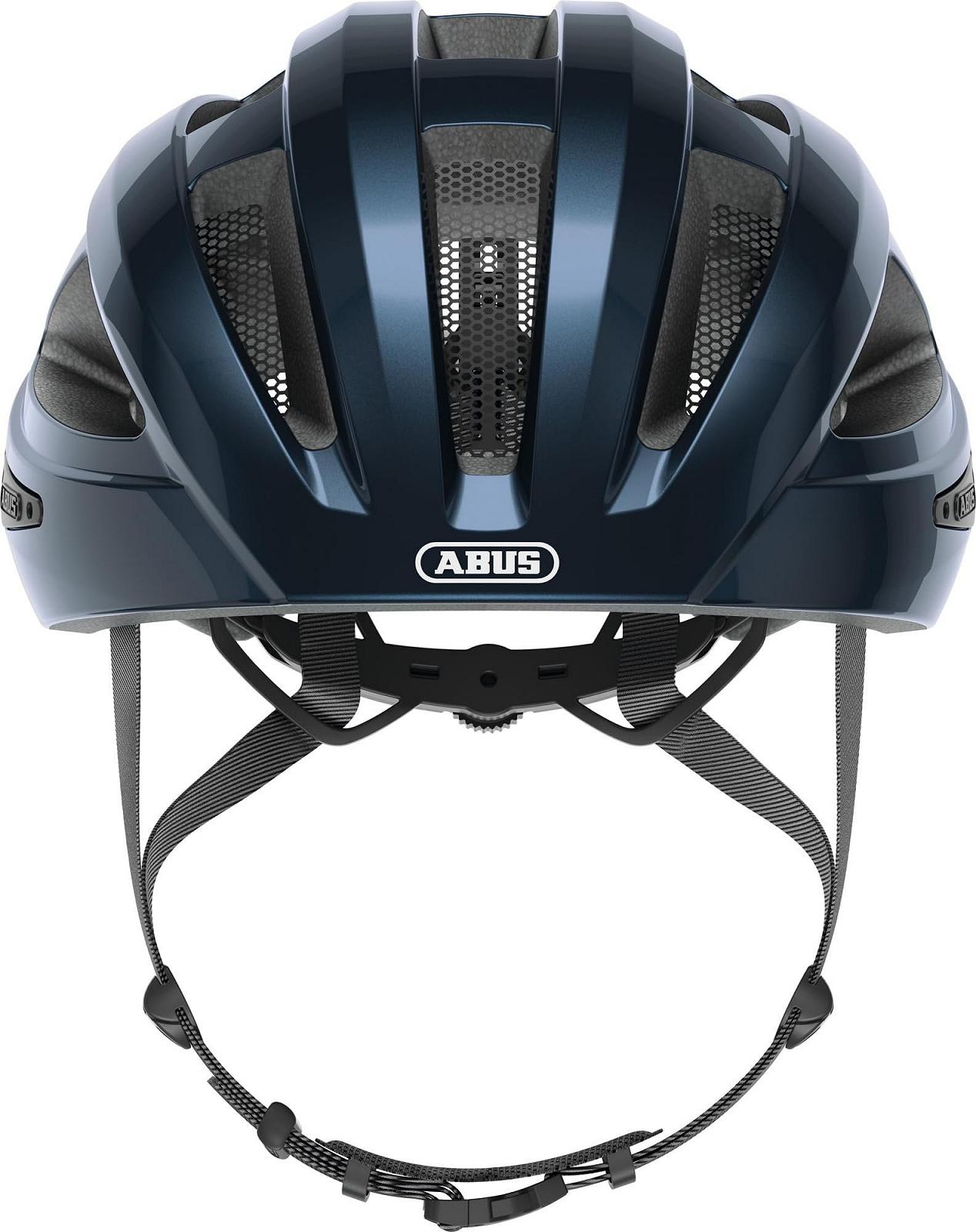 Шолом ABUS Macator Road Bike, спортивний, для початківців, унісекс, Shiny Blue (Midnight Blue), розмір L (58-62 см), фото №2