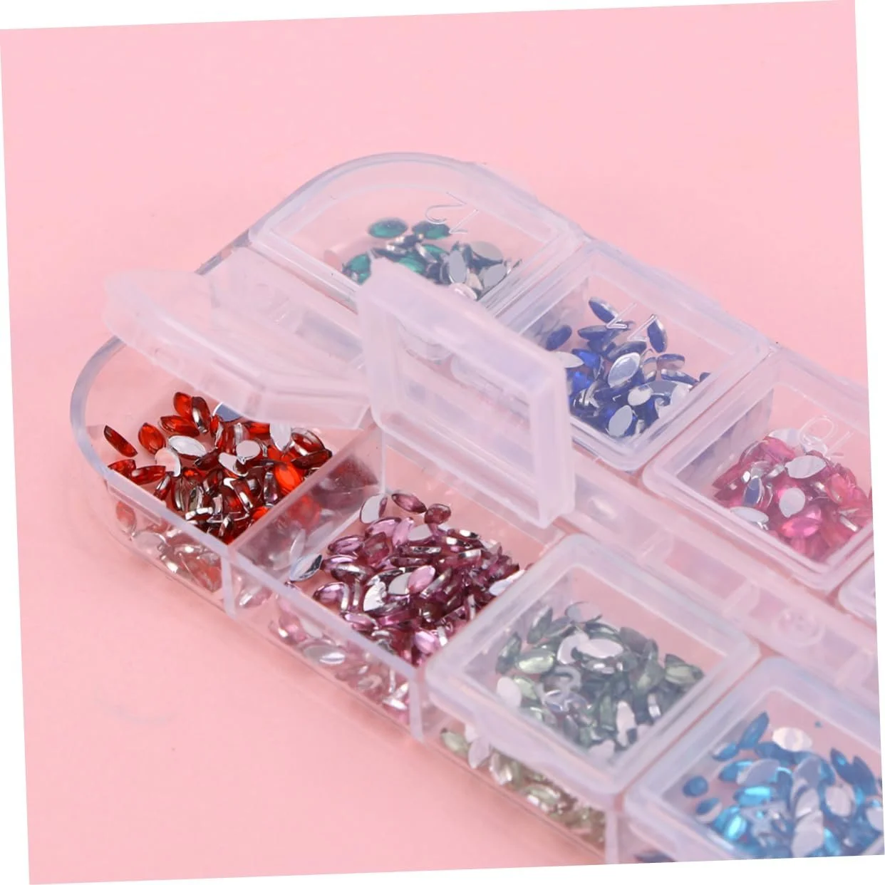 Стразы для ногтей Healeved, 12 цветов, фото №3