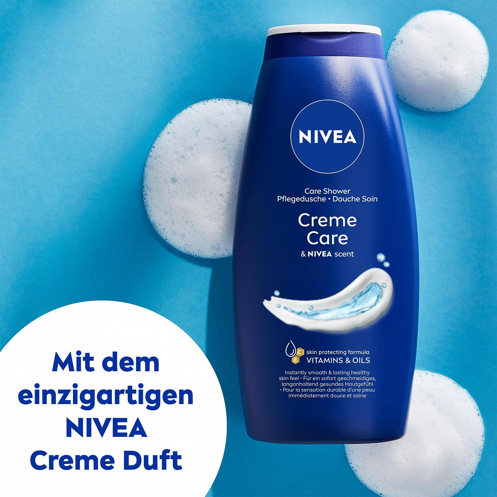Гель для душа NIVEA Creme Care увлажняющий с витаминами и маслами 750 мл, фото №4