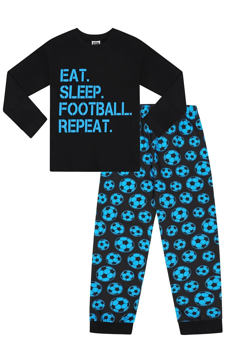 Піжама ThePyjamaFactory Eat Sleep Football Repeat Бавовна Unisex, фото №1