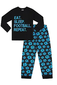Піжама ThePyjamaFactory Eat Sleep Football Repeat Бавовна Unisex - Фото 1