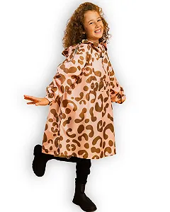 Детское пончо от дождя Jubi, 100% переработанный полиэстер, водонепроницаемое - Фото 1