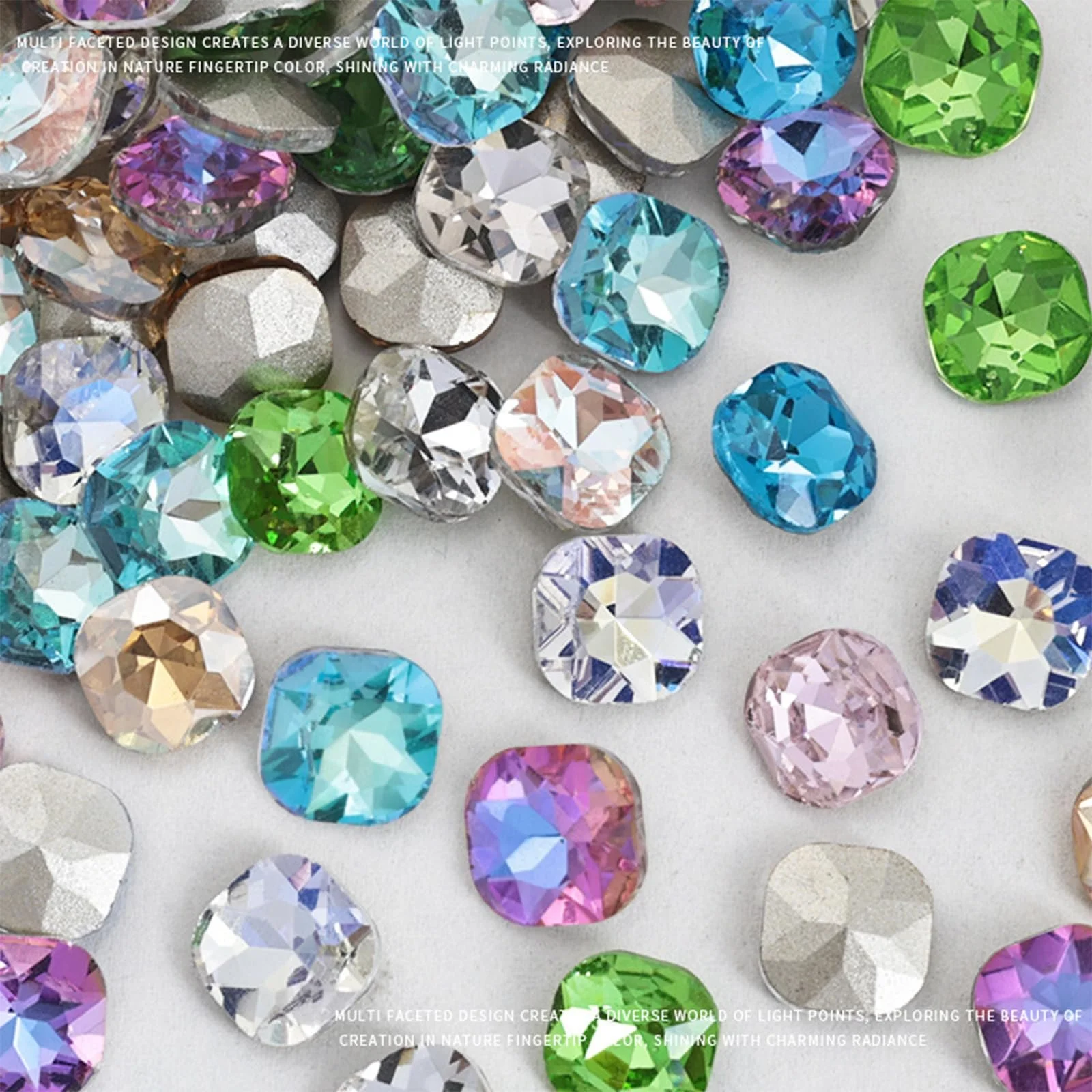 Стрази 3D для декорування нігтів, мистецьких проєктів, прикрас, фото №4