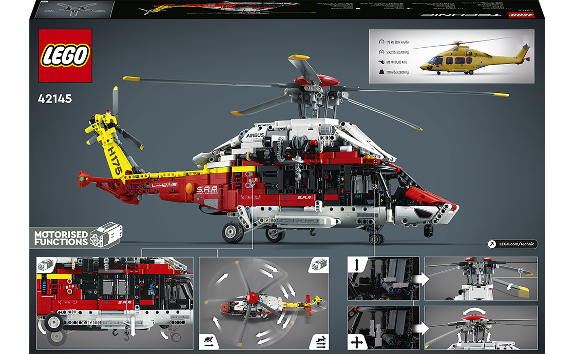 Детский конструктор LEGO Technic Airbus H175 Спасательный вертолет (42145), фото №5