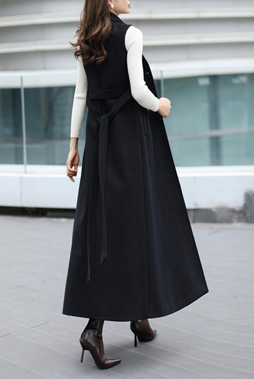 Жіноче Двобортне Довге Пальто PLAERPENER, фото №4