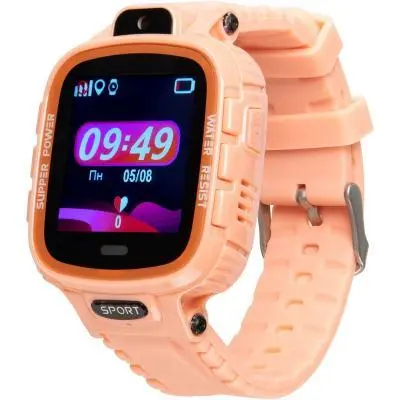 Смарт-часы Gelius Pro GP-PK001 (PRO KID) Pink Детские умные часы с GPS трекеро (Pro GP-PK001 (PRO KI, фото №1