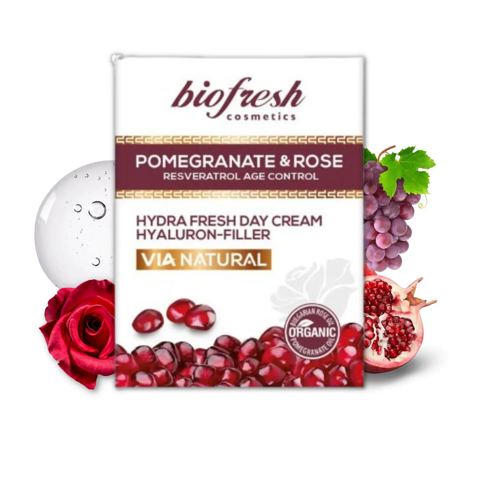 Денний крем Biofresh Via Natural Hyaluronic, фото №1