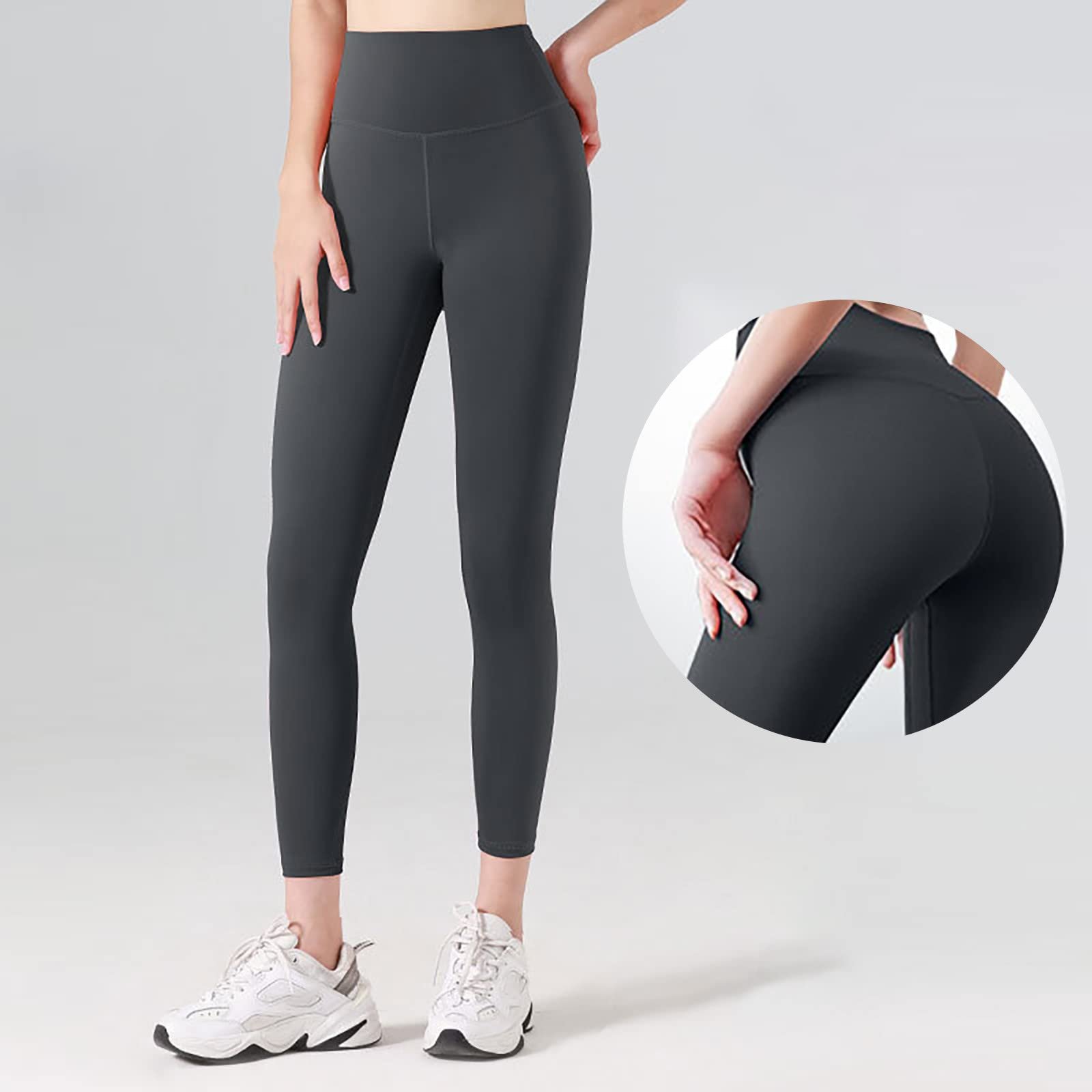 Спортивні легінси Жіночі з високою посадкою Slim Fit Безшовні Спортивні Для спортзалу Легінси Push Up Tummy Control Для йоги Дихаючі та непрозорі Для фітнесу, йоги, тренувань, повсякденні Спортивні легінси Жіночі довгі, фото №2