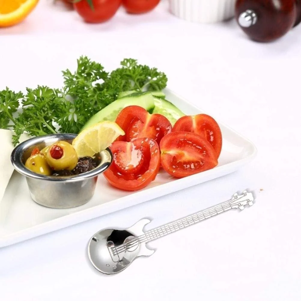 Ложка Кофейная Гитара из нержавеющей стали Мини-гитара 4 шт, фото №7 Ложка Кофейная Гитара из нержавеющей стали Мини-гитара 4 шт, фото №7