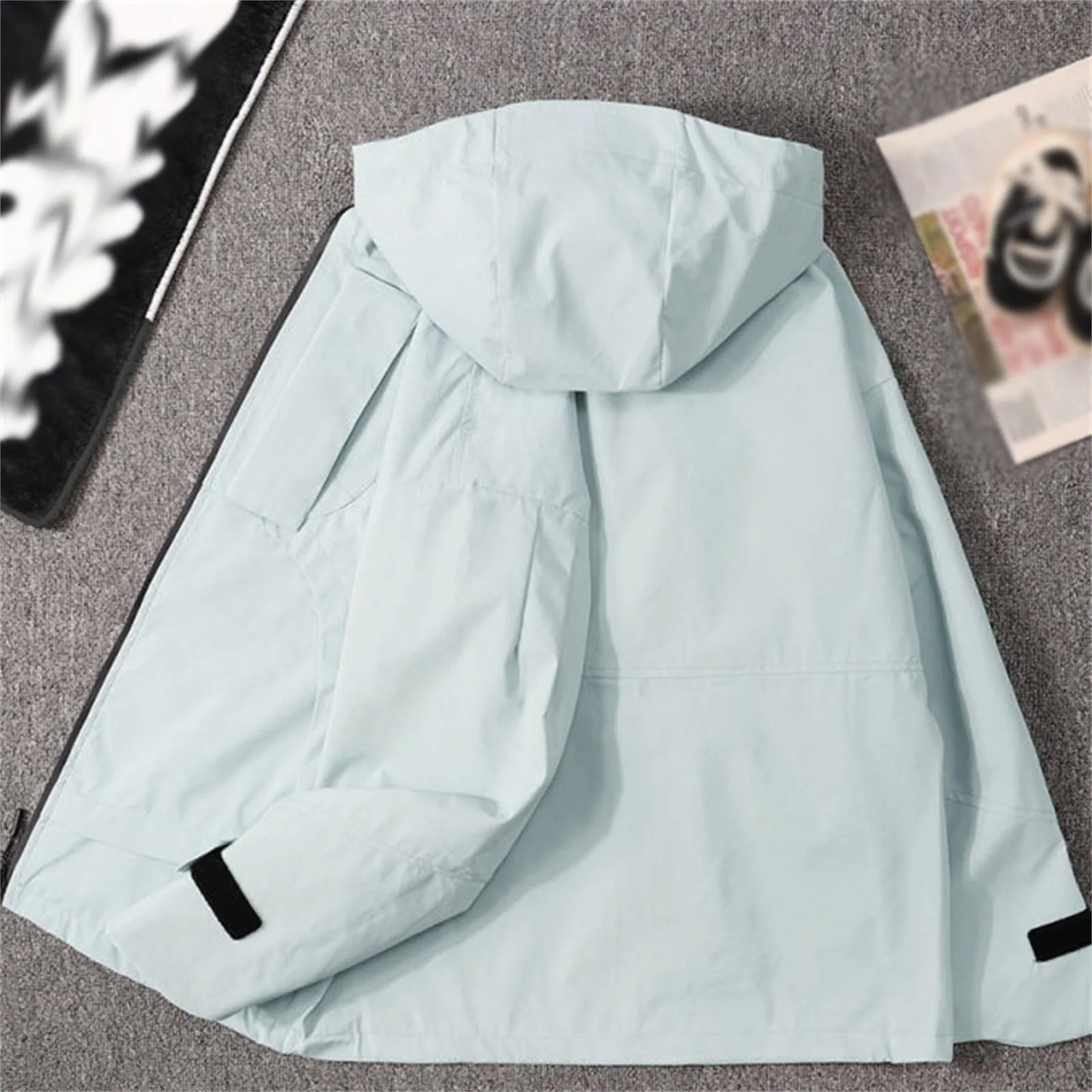 Ветровка детская Легкая ветровка дождевик для улицы для мальчиков Шерстяная куртка для прогулок Детская одежда Детские зимние куртки Детские куртки Рождественская одежда, фото №4