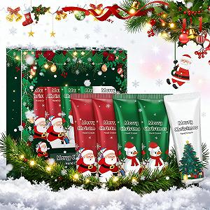 Крем для рук Mini Christmas, Набор кремов для рук, Christmas, Питает, Увлажняет, Предотвращает сухость и растрескивание, для женщин и мужчин, 5 шт - Фото 1