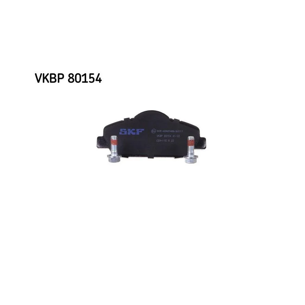 Комплект тормозных колодок, дисковый тормоз SKF VKBP 80154 передний мост, фото №1