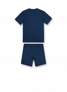Піжама Sanetta для хлопчиків, коротка, темно-синя synthetic.ua - Фото 1