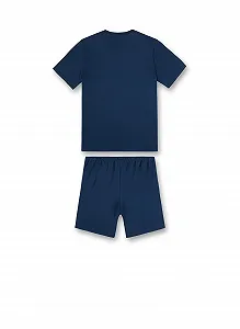Піжама Sanetta для хлопчиків, коротка, темно-синя synthetic.ua - Фото 1