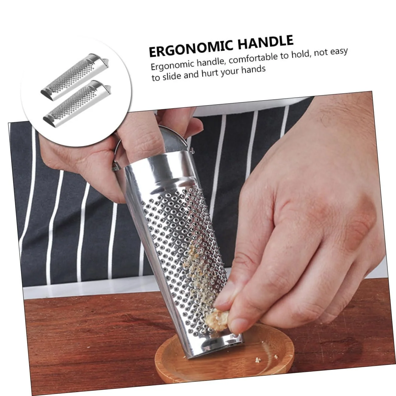 Терка VALICLUD 2 шт. Подрібнювач імбиру з нержавіючої сталі з петлею для підвішування, фото №5 Терка VALICLUD 2 шт. Подрібнювач імбиру з нержавіючої сталі з петлею для підвішування, фото №5