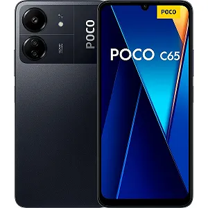 Смартфон з навушниками XIAOMI Poco C65 6+128 GB 6.74 дюйма 90 Hz 5000мАг 18W 50 MP AI Triple Camera Black - Фото 1