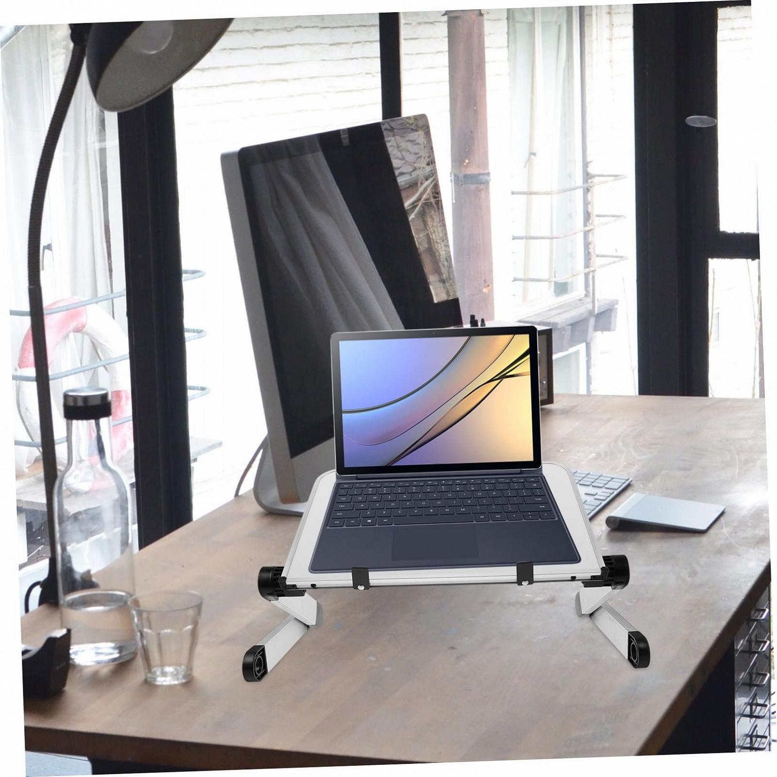 Підставка для ноутбука Homoyoyo Регульована з підйомом для столу та столика Портативна складана, фото №9