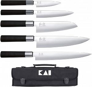 Набір ножів Kai Wasabi Black DM-0781EU67 2.0 6 од. Чорний - Фото 1