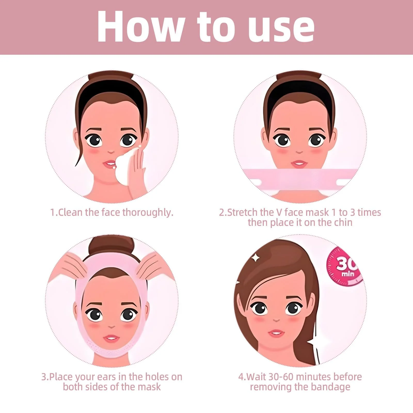 Маска для підтяжки підборіддя для сну, багаторазова маска для щелепи, дихаюча та зручна для жінок та чоловіків, фото №5