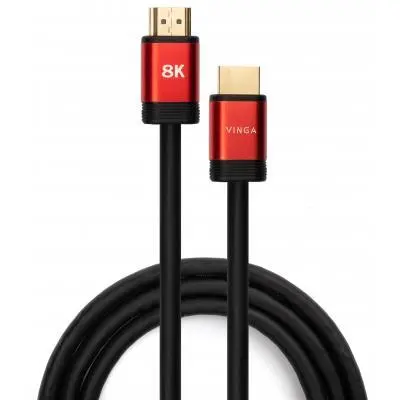 Кабель мультимедийный HDMI to 3.0m v2.1 8K Vinga VCPHDMIMM213, фото №1