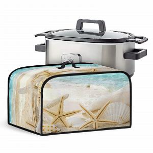 Чехол Wanyint Beach Print Casual Slow Cooker Compatible with Dutch Oven - Фото 1