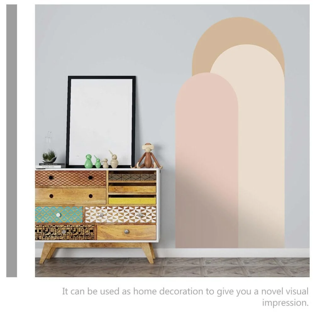 Наклейка на стіну OSALADI Arch Modern Geometric Shape Самоклейна Знімна Бохо 140 x 52 см, фото №5